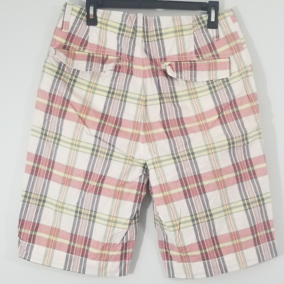 Nautica Mens Multicolor Plaid Shorts. Waist 32". Inseam 11". 4 Pockets. - Picture 3 of 5
